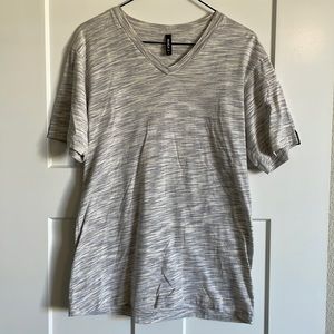 RVCA Multi-Colored Men's V-Neck T-Shirt - Large